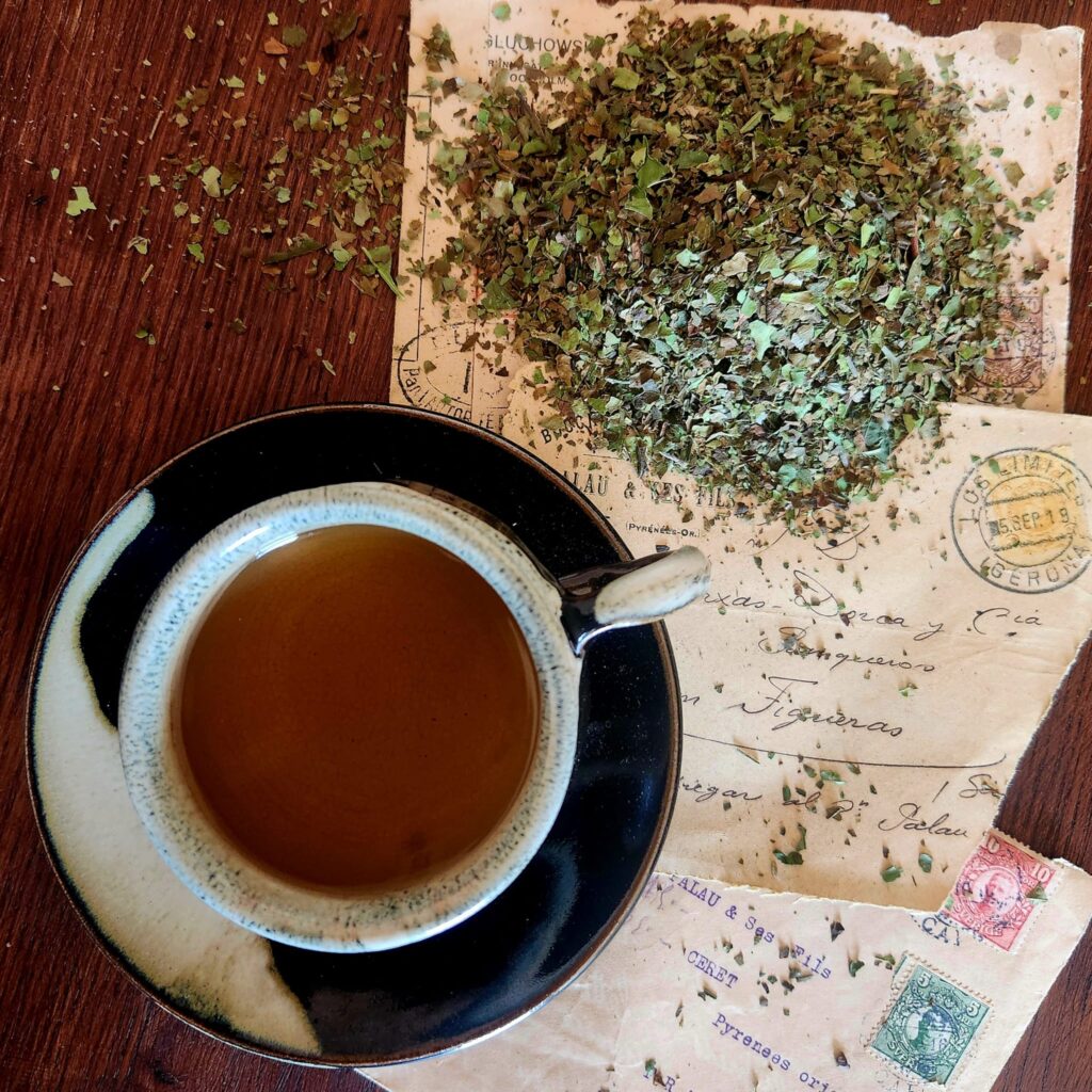 Rosée de Géranium avec tasse