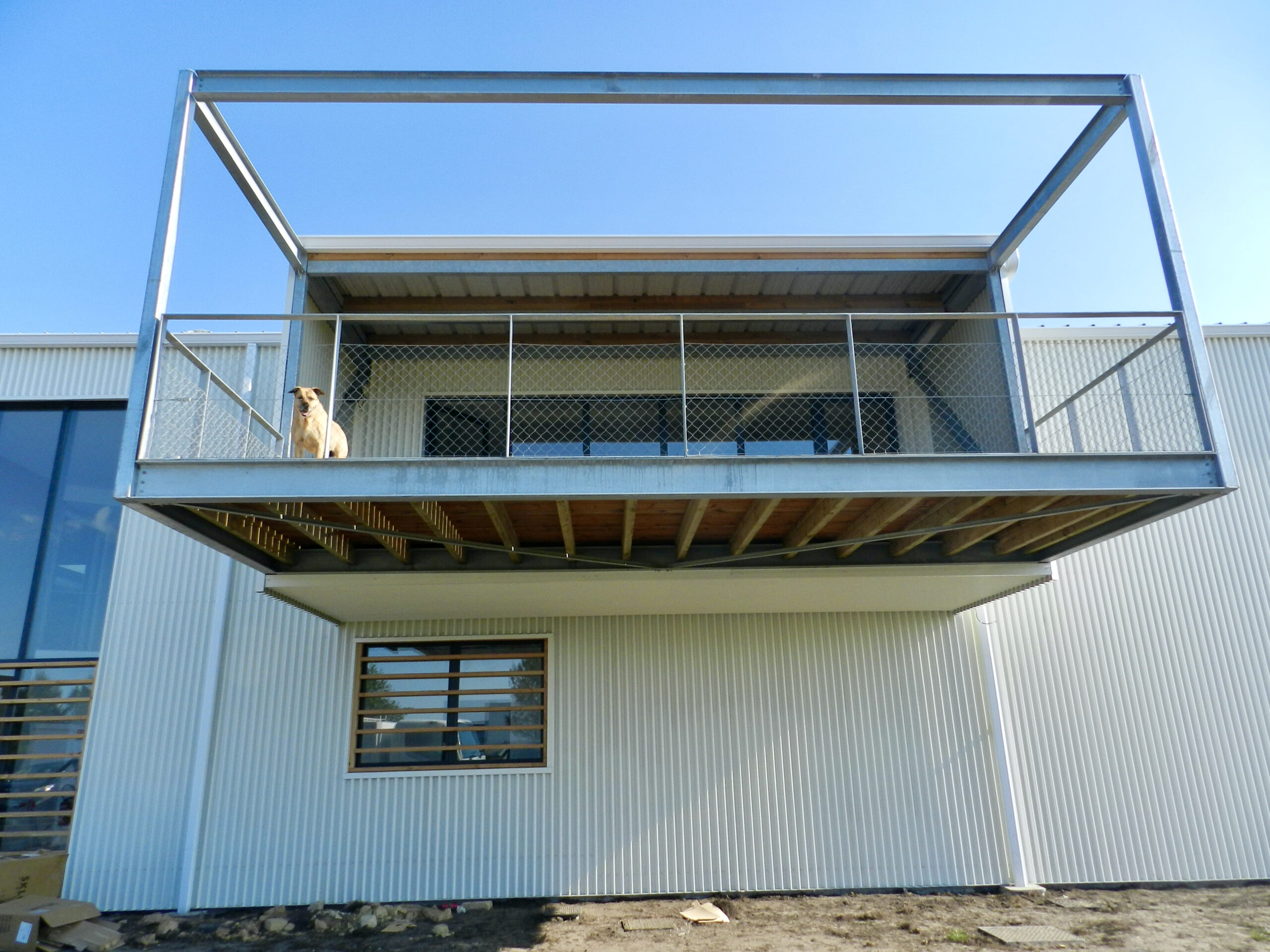 Le balcon des ateliers des Chanvres de l'Atlantique