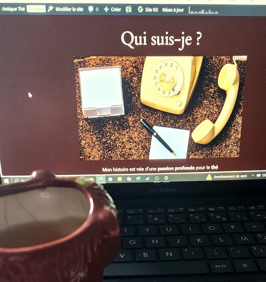 Premier essai du site Antique Thé