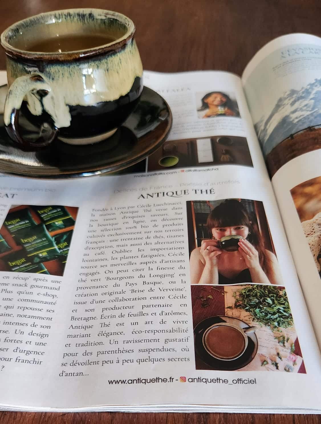 Article Gala Antique Thé ouvert